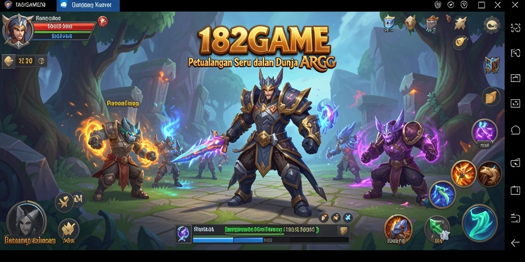 Screenshot gameplay ARPG menampilkan aksi pertempuran mendebarkan.