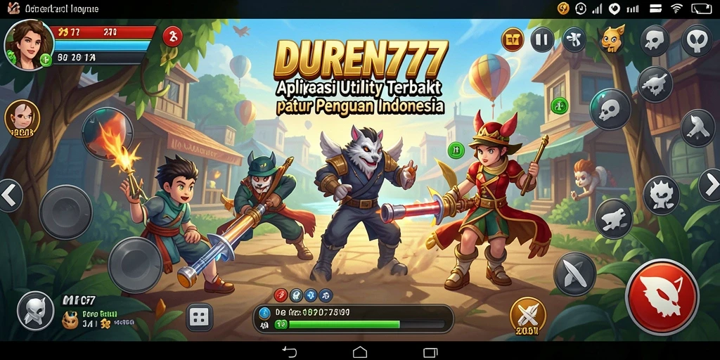 Tampilan antarmuka DUREN777 yang bersih dan intuitif.
