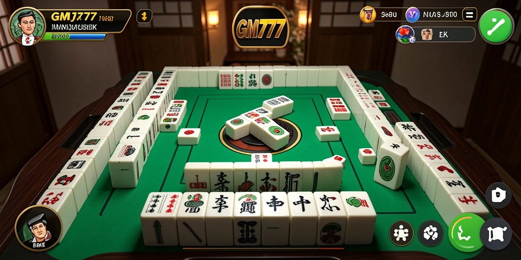 Tampilan screenshot utama GM777 menampilkan gameplay Mahjong yang menarik dan menantang.
