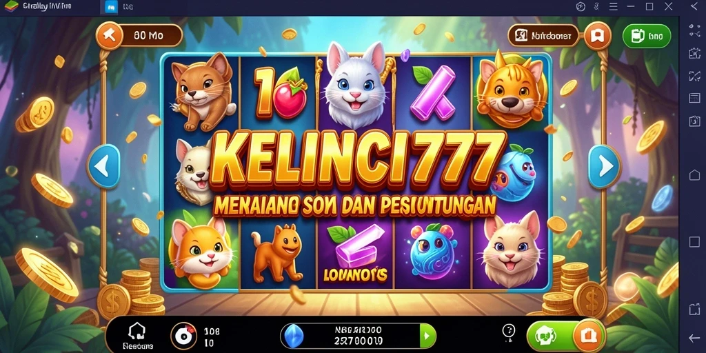 Tampilan gameplay seru di KELINCI777 yang penuh warna.