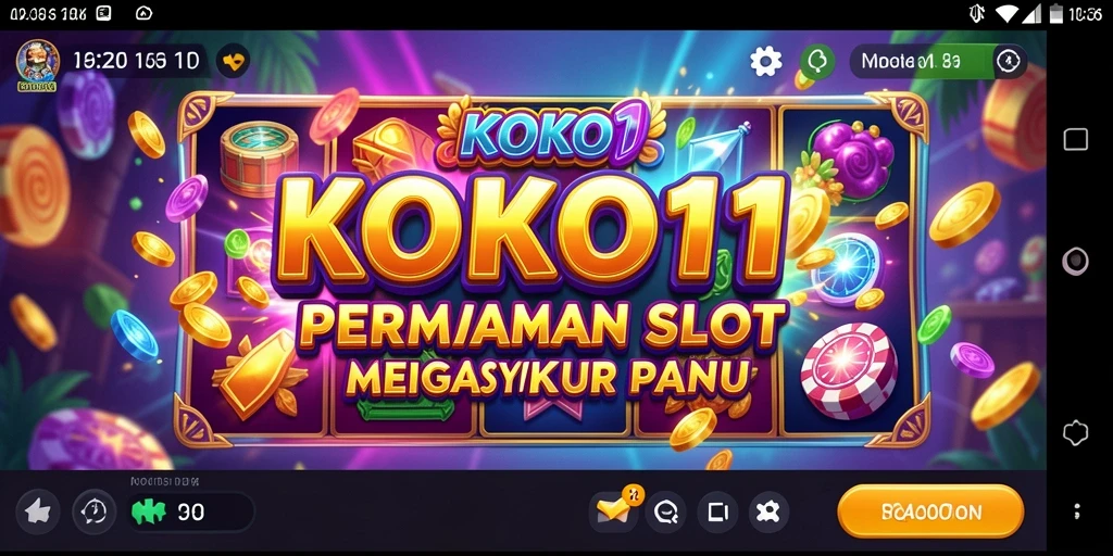 Menampilkan gameplay KOKO11 dengan semua fitur slot menarik.