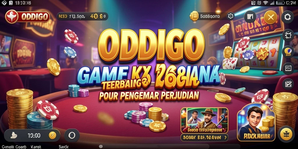Tampilan gameplay ODDIGO yang menarik dengan berbagai permainan kasino.