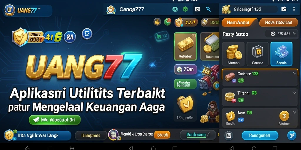 Tampilan antarmuka UANG77 yang ramah pengguna untuk pengelolaan keuangan.