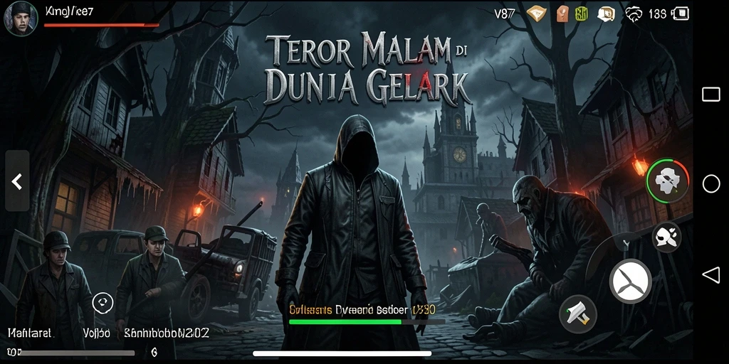 Tampilan gameplay V87 yang menegangkan dan menyeramkan.